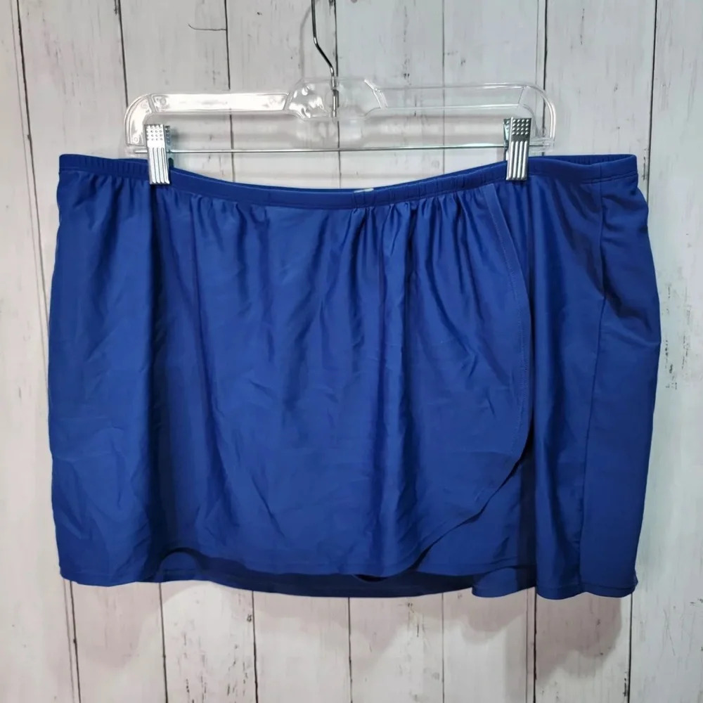 Lane Bryant Swim Cacique Women's Blue Swim Bottom - Picture 2 of 7